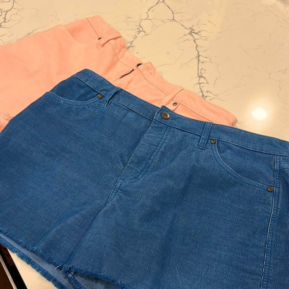 Carve Design Corduroy cutoff shorts